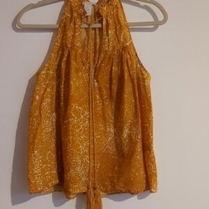 Orange Sleeveless Top